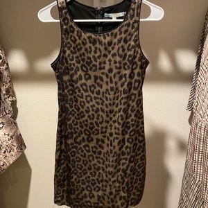 Sequin animal print dress